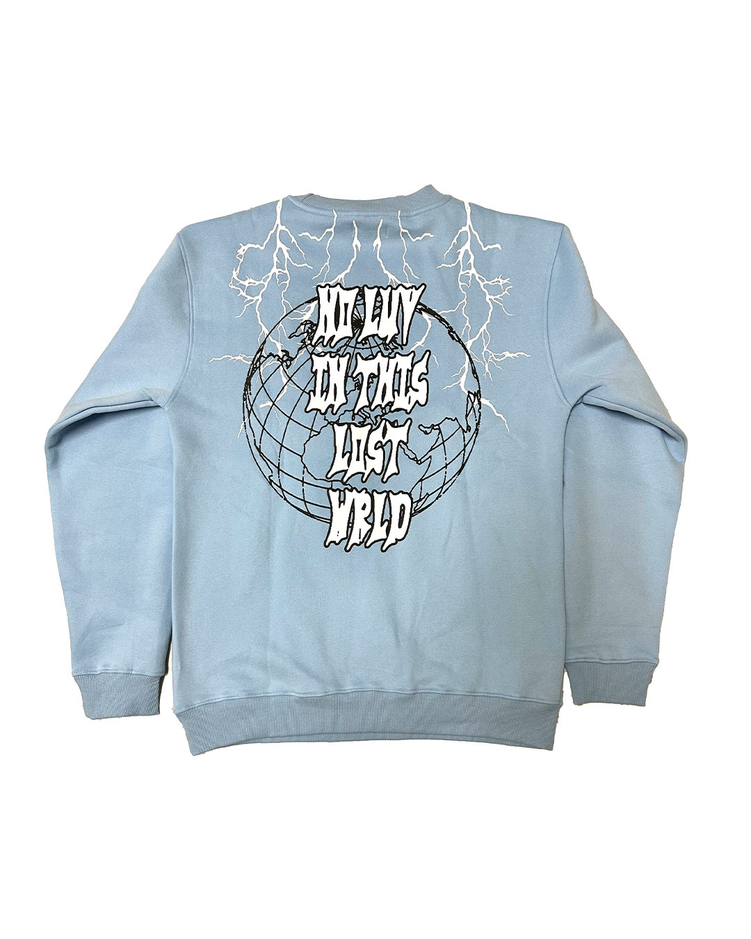 BLUE "LOST WRLD" CREWNECK